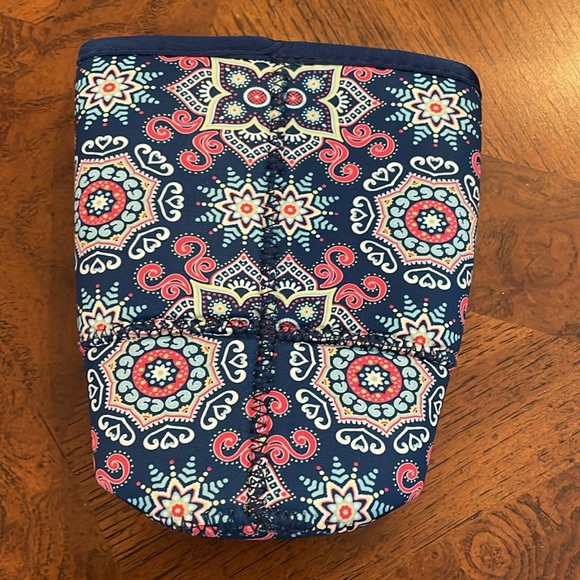 Sok It Java Sok Iced Coffee/Cold Soda Insulated Neoprene Cup Sleeve Floral Burst - Picture 2 of 3